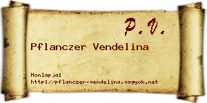 Pflanczer Vendelina névjegykártya